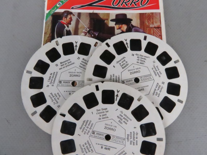 Viewmaster met 5 sets fiches