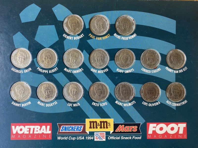 World Cup 1994 Medaille Collectie - De Rode Duivels