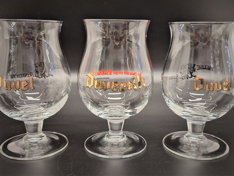 3 Duvel glazen