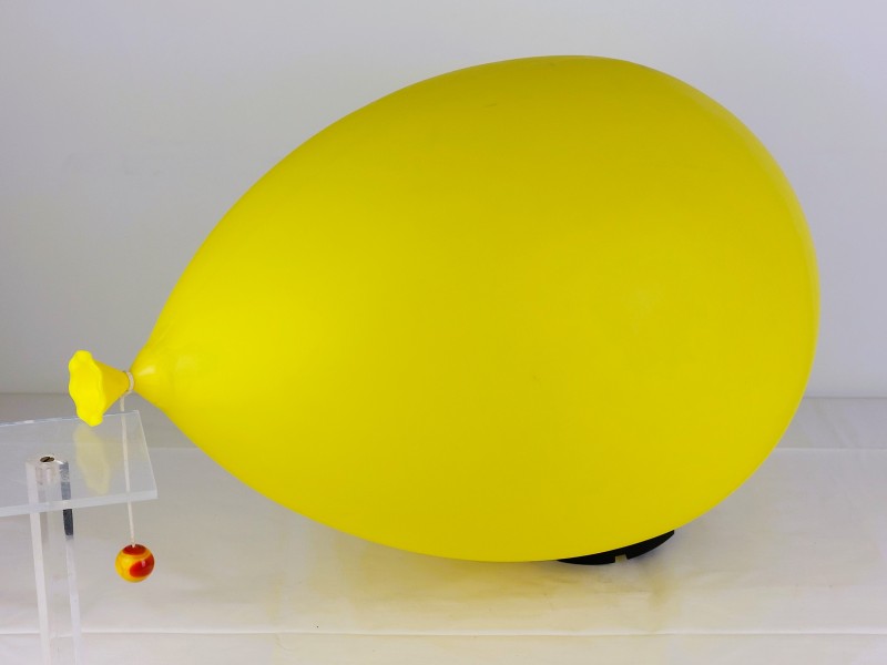 gele ballon plafondlamp