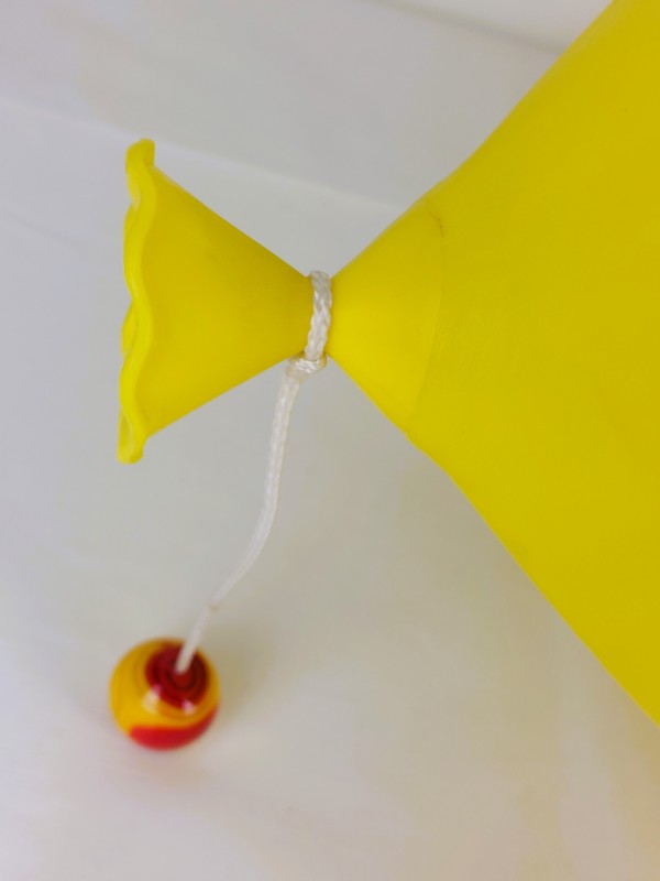 gele ballon plafondlamp