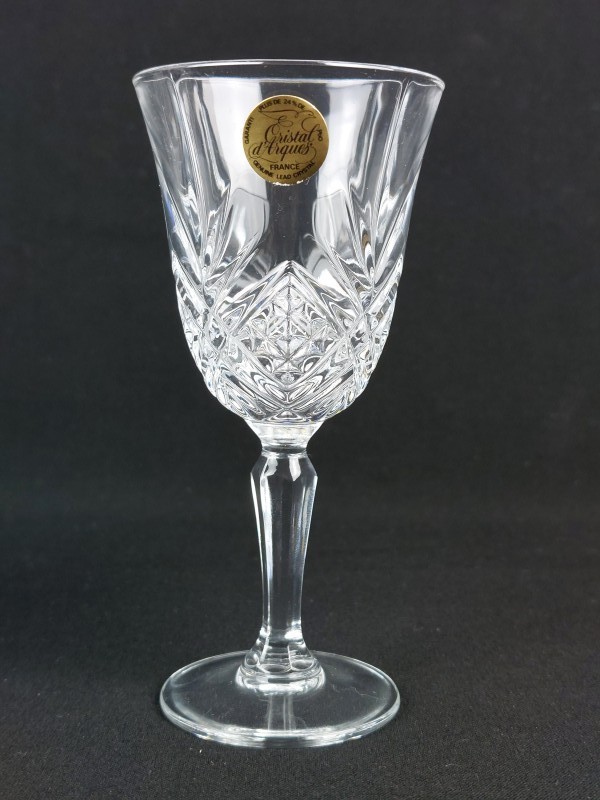 set van 6 cristal d'arc glaasjes