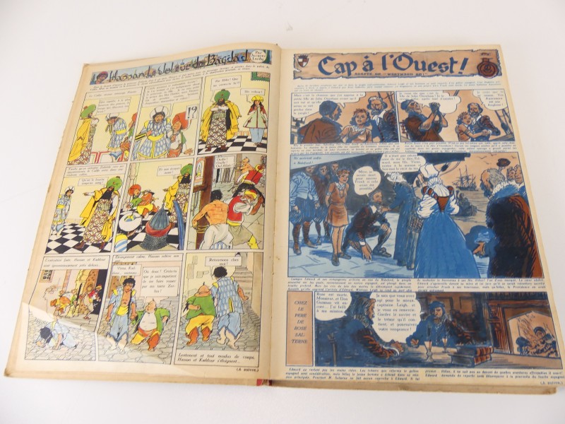 Lot 1 - vintage verzamelalbums – Le journal Tintin – nrs 7 en 9 en 11 – 1948/1950