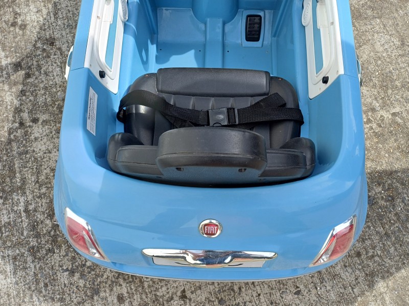 E-Car Fiat 500 Blauw