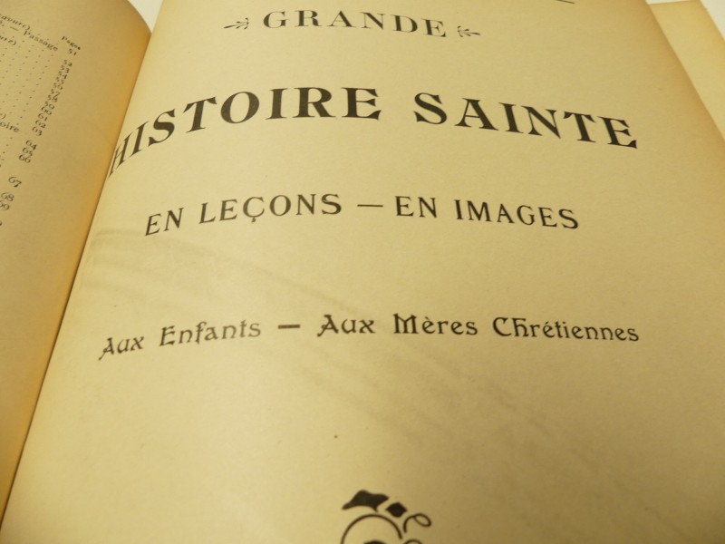 Antiquariaat - L. Jaud - ‎Grande Histoire Sainte en leçons et en images - 1909