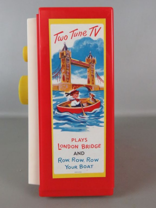 Fisher Price - Muzikale televisie (London Bridge en Row, Row, Row Your Boat) engels (getest en werkt)