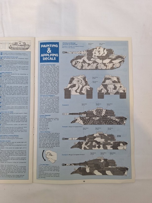 King Tiger tank - schaalmodel - radio-gecontroleerd - Tamiya