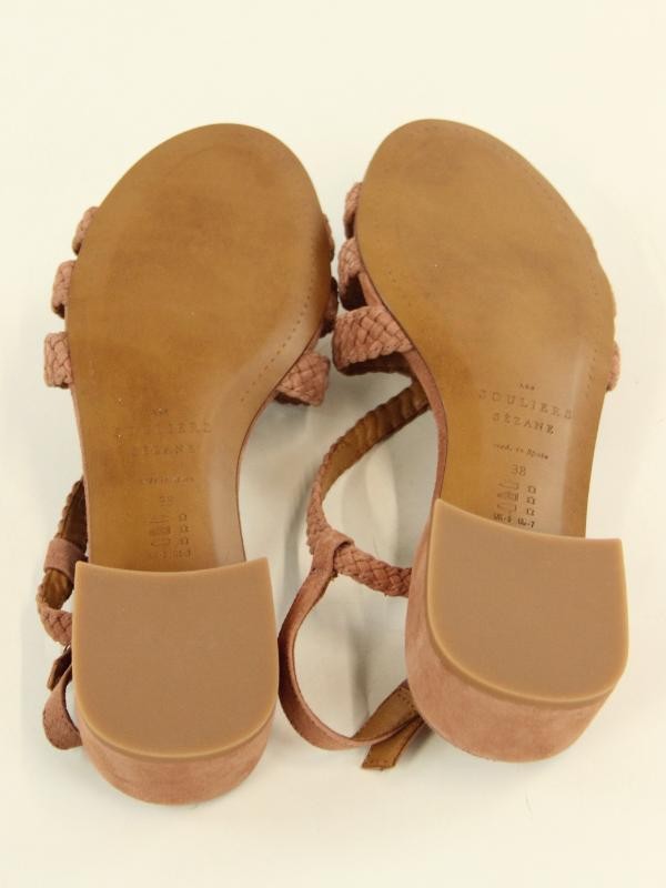 Suède sandalen gemerkt 'Les souliers Sézane' - NIEUW