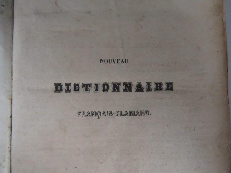 "Dictionnaire Français-Flamand" 1843