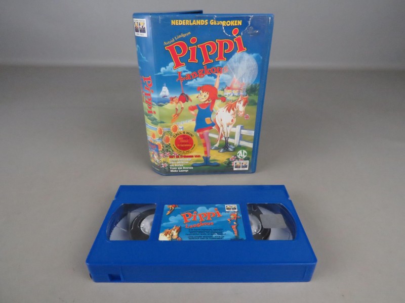VHS video "Pippi Langkous" muzikale tekenfilm-versie