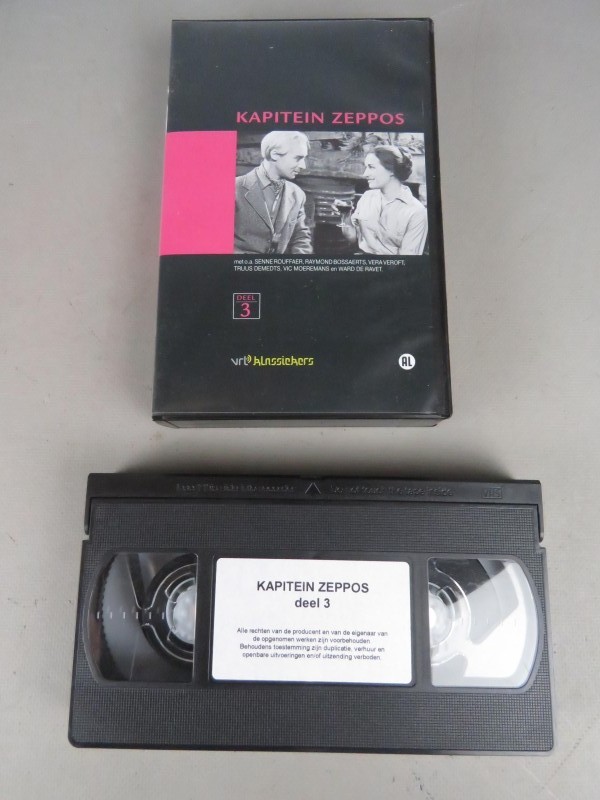 VHS video "Kapitein Zeppos" 1964-'69.