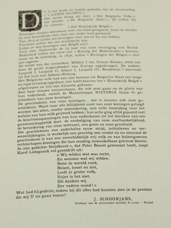 s Lands Glorie - 6 delen met Artis Historia prenten - compleet (1949-1961)