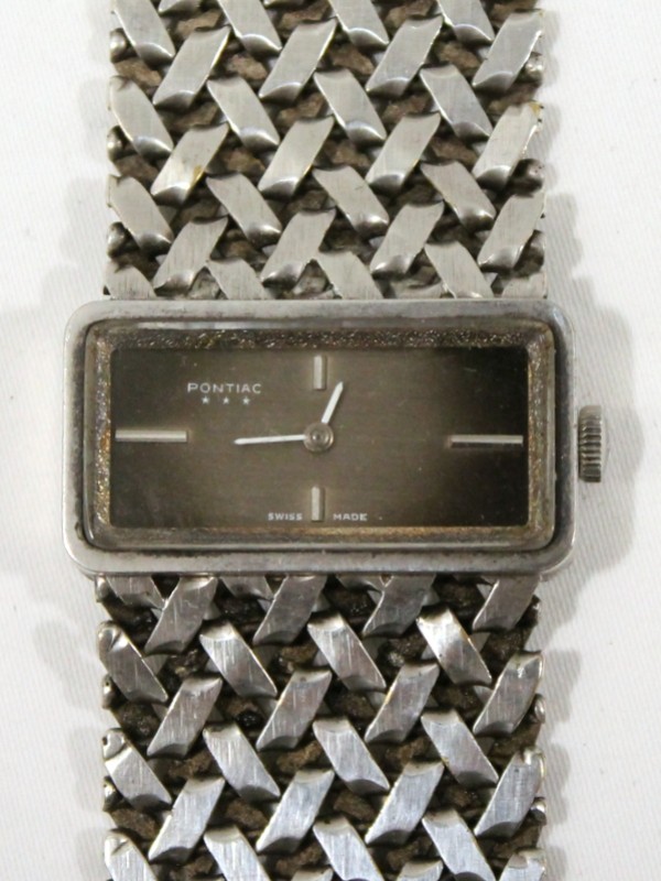 Zilveren Pontiac Horloge