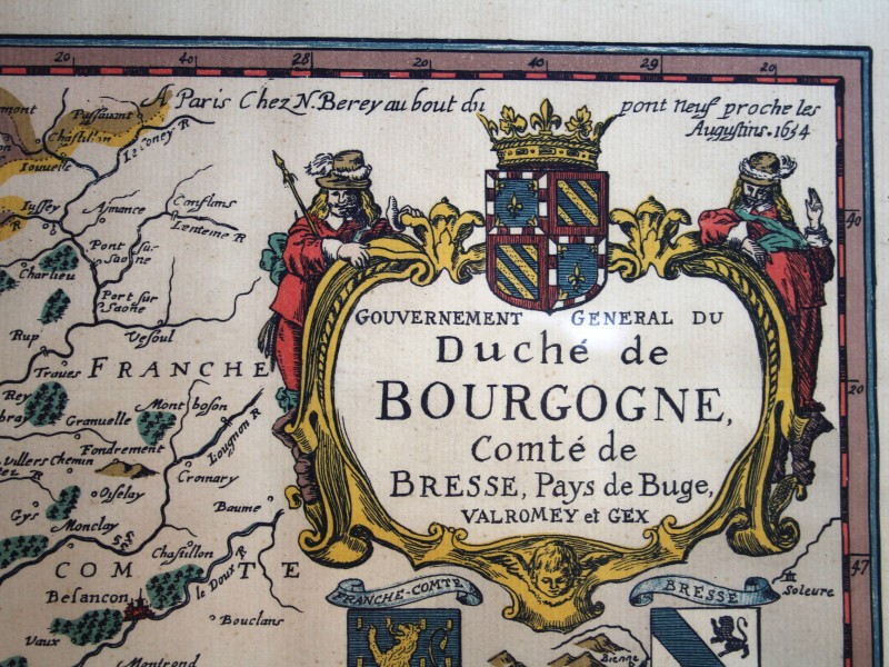 Kaart Duché de Bourgogne