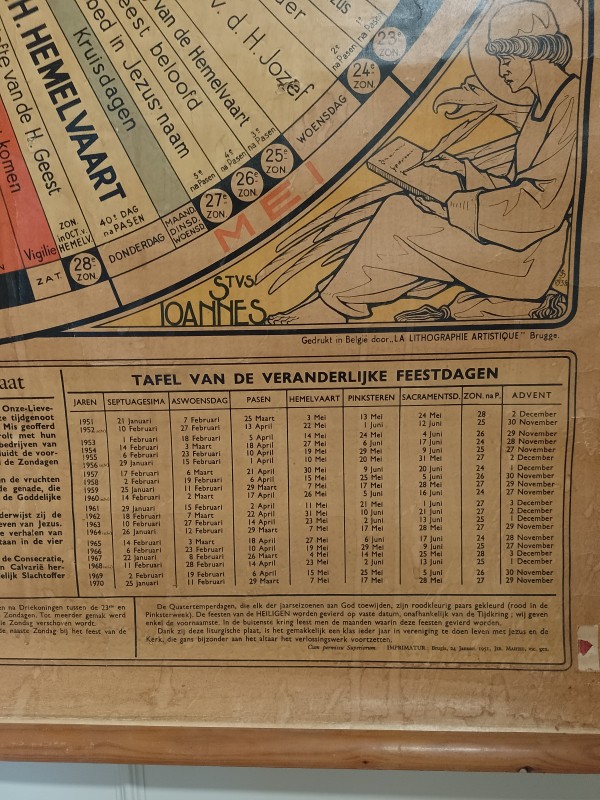 Verklarende plaat kerkelijk jaar