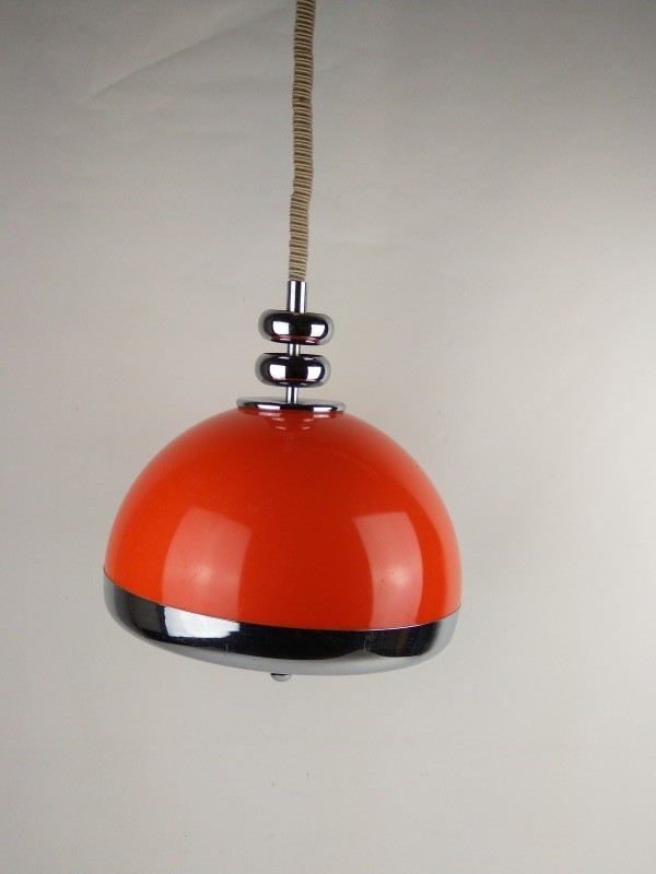 Retro oranje hanglamp