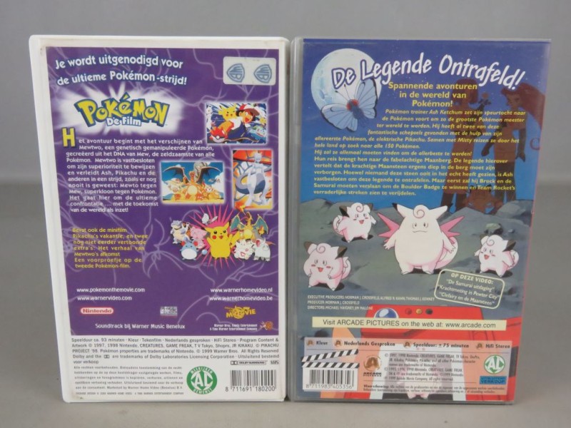 2 Pokémon VHS tapes