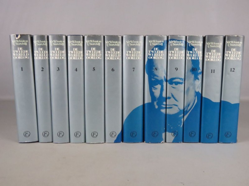 12 delen Winston Churchill boeken (compleet)