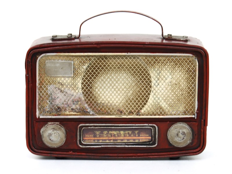 Vintage decoratieve radio