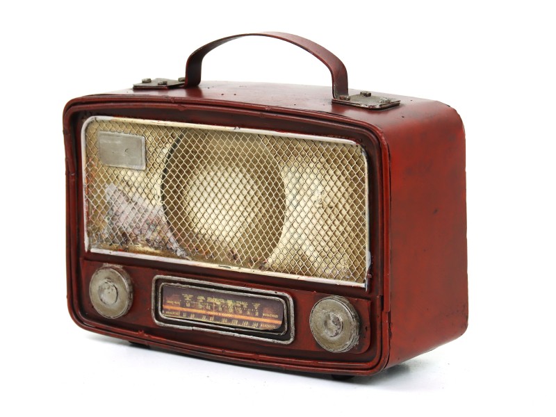 Vintage decoratieve radio