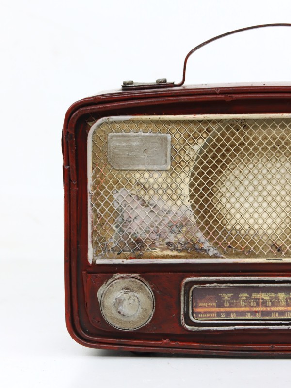 Vintage decoratieve radio