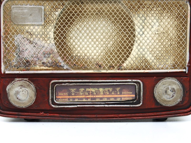 Vintage decoratieve radio