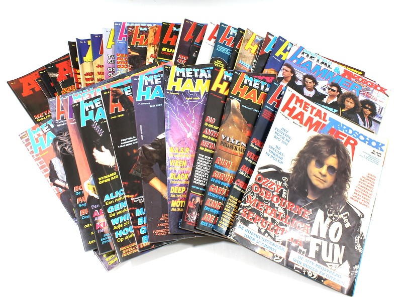 Vintage Aardschok/Metal Hammer hardrock & heavy metal tijdschriften