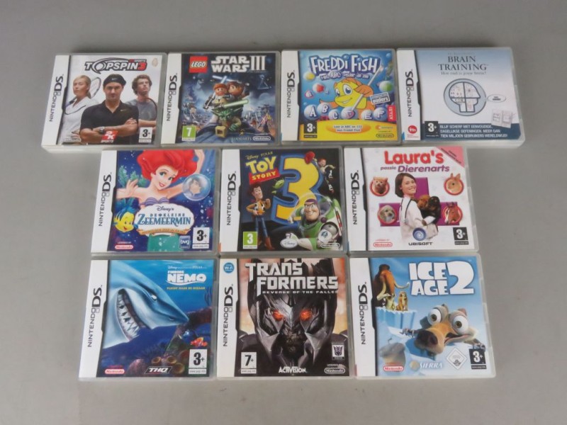 10 nintendo ds spellen (getest en werk)