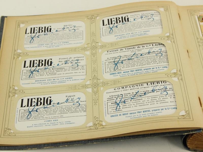 5 gevulde Liebig Chromo's albums