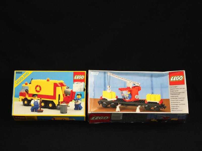 Lot van 2 Vintage LEGO Sets in Originele Dozen (Ongecontroleerd)