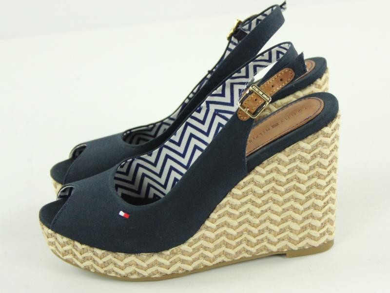 Mooie espadrille-sandalen met sleehak gemerkt Tommy Hilfiger - Nieuw met label
