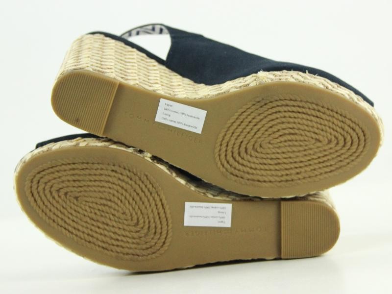 Mooie espadrille-sandalen met sleehak gemerkt Tommy Hilfiger - Nieuw met label