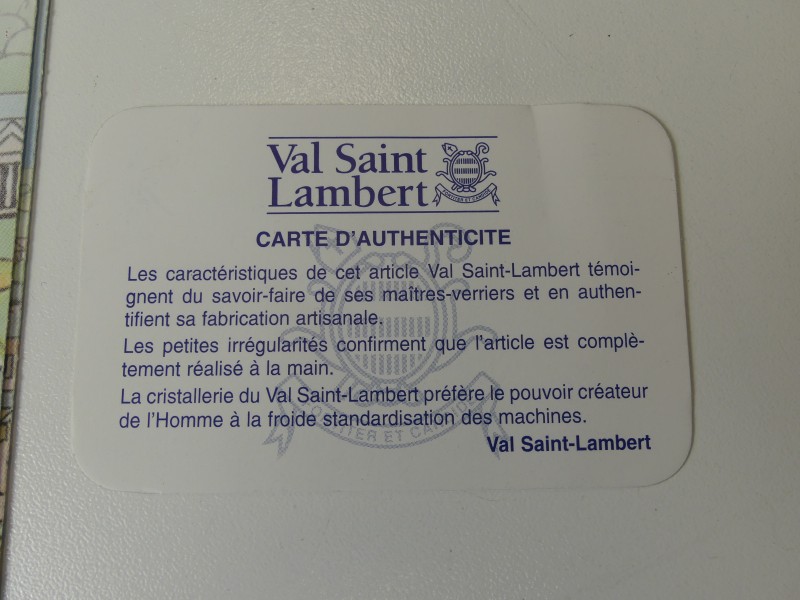 Val St Lambert Teniers vaasje
