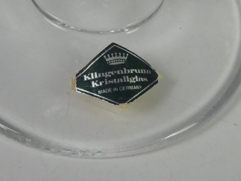 Vintage Klingenbrunn kristallen glazen