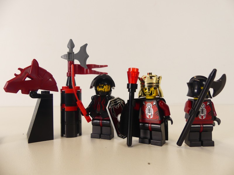 Lego schaakspel met ridders