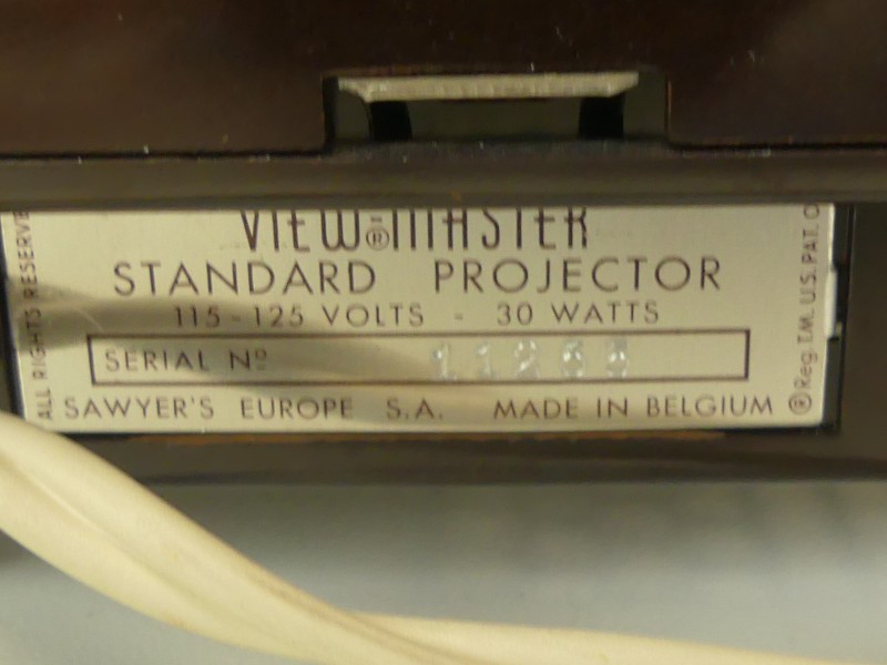 Vintage sawyer standard projector in doos