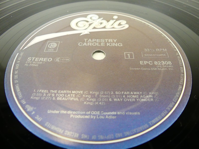 Carole King – Tapestry. Vinyl '12