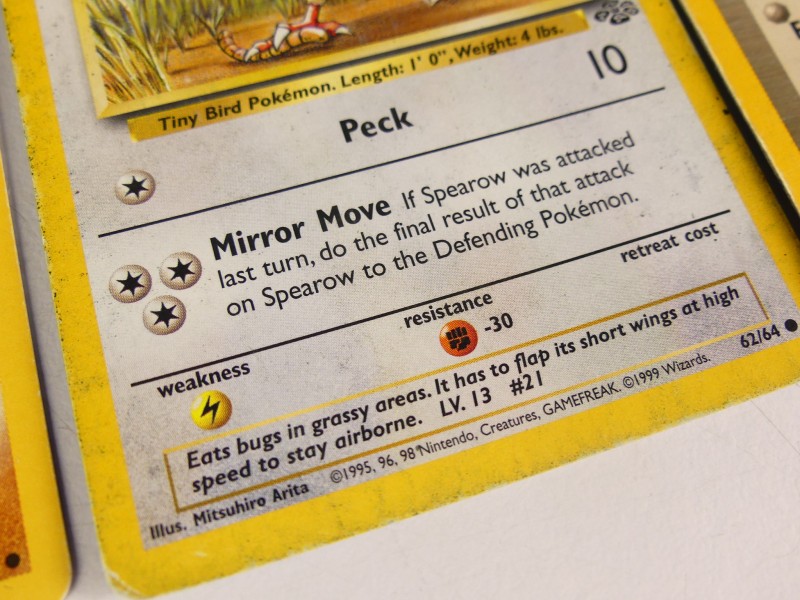 Pokémon Jungle Base set kaarten - ENG(ned/Fr)