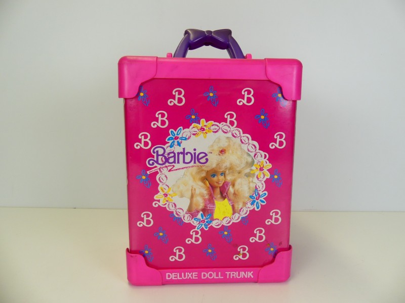 Vintage Barbie Deluxe Doll Trunk en inhoud