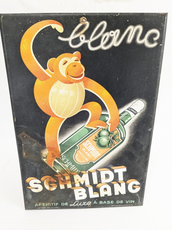 Blikken Reclamebord Likeur Witte Schmidt [1930's]