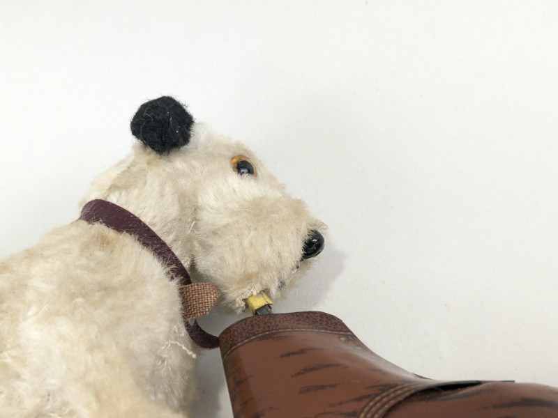 Schuco Turn-Maus 881 & Gescha Teddy dog shoe wind up