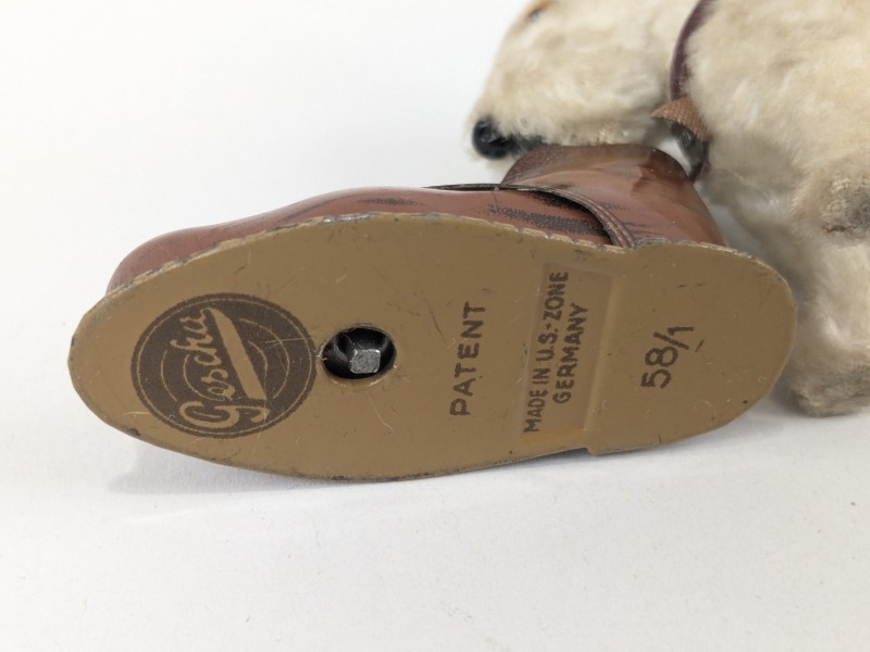 Schuco Turn-Maus 881 & Gescha Teddy dog shoe wind up