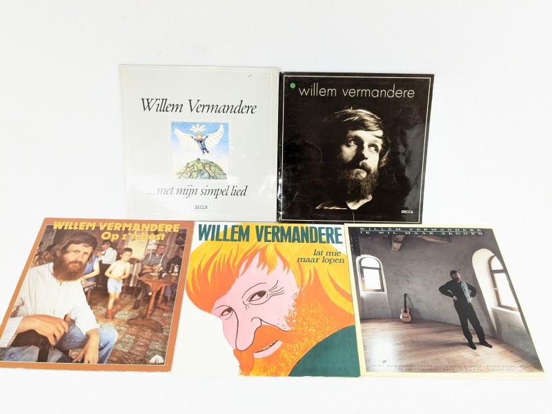 5 Willem Vermandere LP's