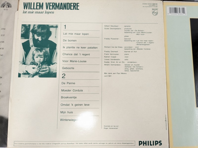 5 Willem Vermandere LP's