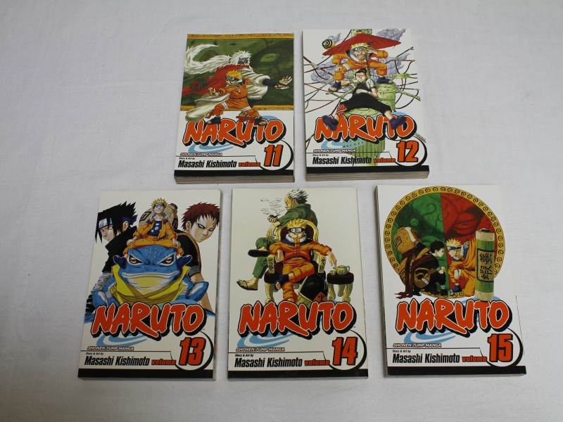 "Naruto"- Manga- Volume 11 t/m 15 by  Masashi Kishimoto (Art. 891)