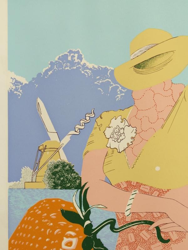 Grafiek "Une espagnole en Ardèche" - Camille De Taeye (1938-2013)