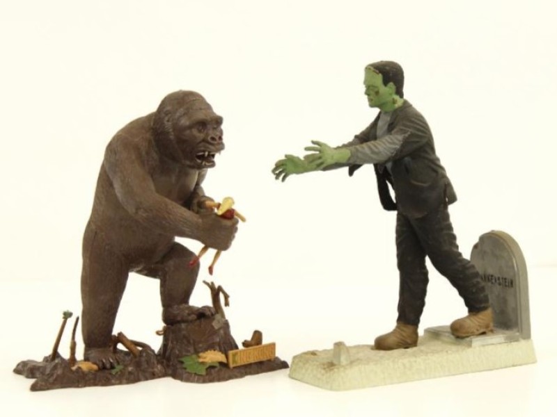 King Kong & Frankenstein jaren 60 Aurora Plastics