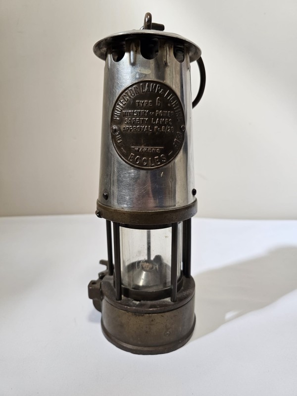 Vintage mijnwerkerslamp