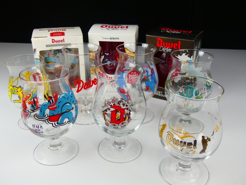 Duivels Lot ' Duvel Art ' Glazen - 10 stuks