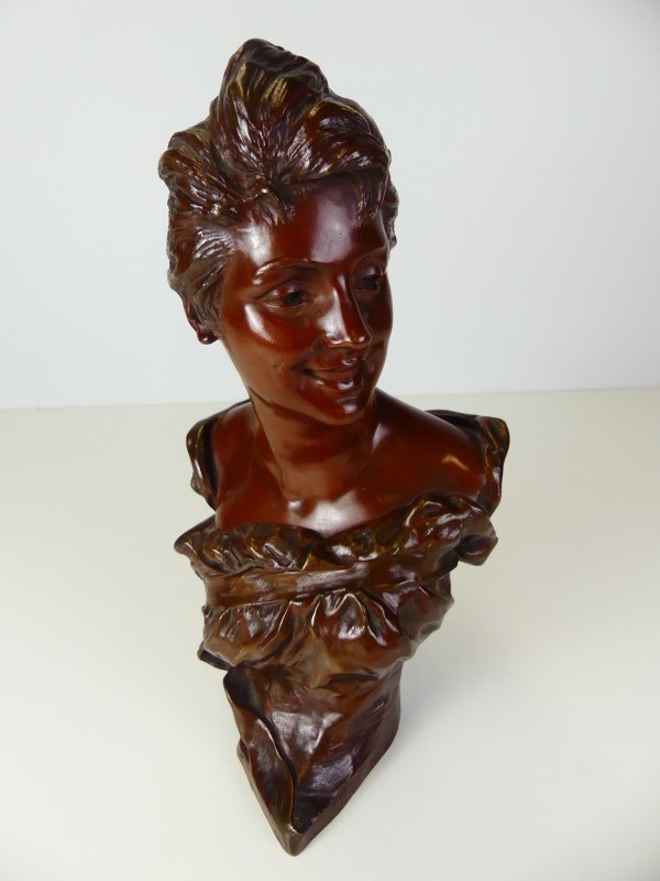 Bronzen buste Georges van der Straeten